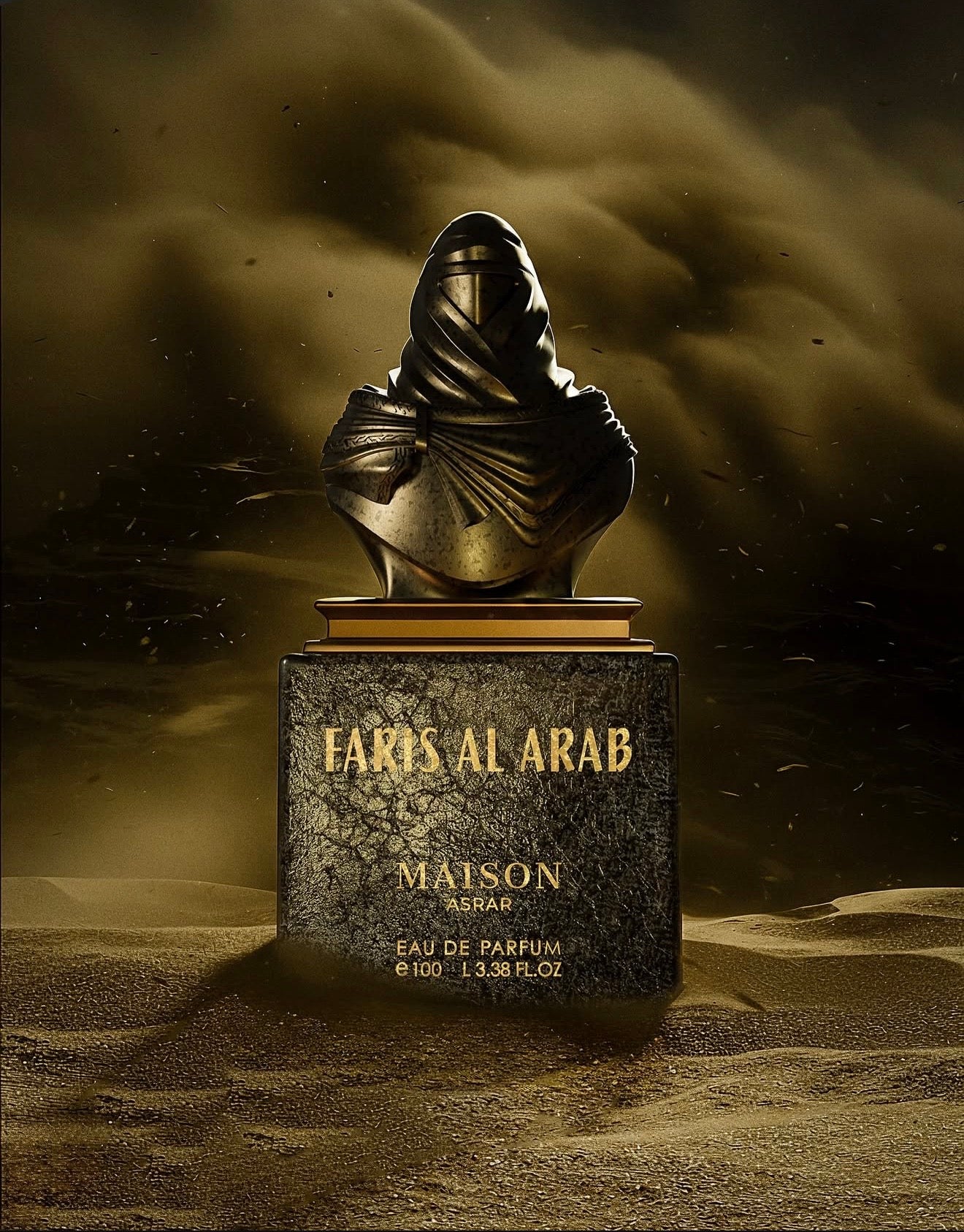 Faris Al Arab – Eau de parfum masculine (flacon gris 100 ml) – Maison Asrar
